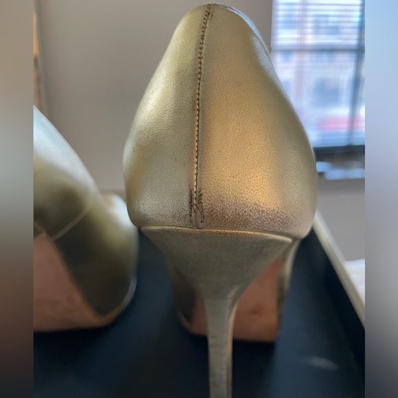 YSL TRIBTOO 105 PUMP GOLD- SIZE 38 - Picture 9 of 10